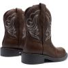 imageDREAM PAIRS Cowboy Cowgirl Boots for Women Round Toe Embroidered Mid Calf Western Boots for Work Country Concerts Rodeos Casual OutingsAll Brown