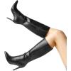 imageDREAM PAIRS Knee High Boots for Women Sexy Pointed Toe Stiletto High Heel Boots Fashion ampamp Classic Dress ShoesBlackpu