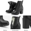 imageDREAM PAIRS Womens Combat Ankle Boots Chunky Heel Lace up Fashion Heeled BootiesBlack