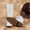 imageDREAM PAIRS Womens Cowboy Boots Pull On Cowgirl Boots Mid Calf Western Boots Available in Regular and Wide CalfWhite