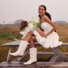 imageDREAM PAIRS Womens Cowboy Boots Pull On Cowgirl Boots Mid Calf Western Boots Available in Regular and Wide CalfWhite