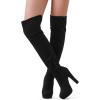 imageDREAM PAIRS Womens HIGHPLAT Black Chunky Thigh High Over The Knee High Heel BootsBlack