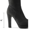 imageDREAM PAIRS Womens HIGHPLAT Black Chunky Thigh High Over The Knee High Heel BootsBlack