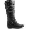 imageDREAM PAIRS Womens Wide Calf Knee High Boots Furlined Low Hidden Wedge BootsBlack
