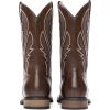 imageBruno Marc Mens Durable Cowboy Classic Slip on Western Boots with Chic Embroidered Durable Short Fashionable Western BootsCoffee