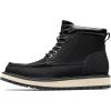 imageBruno Marc Mens Moc Toe Boot Fashion Comfort Casual Wedge BootsBlack