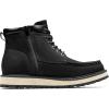 imageBruno Marc Mens Moc Toe Boot Fashion Comfort Casual Wedge BootsBlack