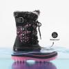 imageDREAM PAIRS Boys Girls Snow Boots WaterResistant Outdoor Warm Cozy AntiSlip Mid Calf Faux Fur Lining Insulated Winter Shoes for LittleBig KidsBlackPink