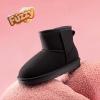 imageDREAM PAIRS Girls Boys Boots Kids Winter Ankle Faux Fur Lined Snow Shoes FuzzyClassic Kids Low Boot for ToddlerLittle KidBig KidBlack