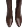 imageDREAM PAIRS Knee High Boots Women Chunky Block Heel Square Toe Side Zipper Tall Boots for WomenBrownpu