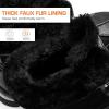 imageDREAM PAIRS Snow Boots for Women Waterproof Mid Calf Lace Up Duck Boots Warm Faux Fur FuzzyGo Bold Winter Boots for OutdoorBlack