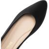 imageDREAM PAIRS Womens Flats Comfortable Slip On Business Work Office Casual Suede Ballet Flats Pointed Toe Dress ShoesBlack