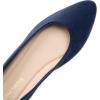 imageDREAM PAIRS Womens Flats Comfortable Slip On Business Work Office Casual Suede Ballet Flats Pointed Toe Dress ShoesNavy
