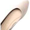 imageDREAM PAIRS Womens Flats Comfortable Slip On Business Work Office Casual Suede Ballet Flats Pointed Toe Dress ShoesNude
