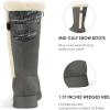 imageDREAM PAIRS Womens Winter Snow Boots MidCalf Fashion Furry Warm Tall BootGrey