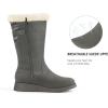 imageDREAM PAIRS Womens Winter Snow Boots MidCalf Fashion Furry Warm Tall BootGrey