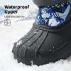 imageDREAM PAIRS Boys ampamp Girls Mid Calf WaterResistant Winter Snow Boots for ToddlerLittleBig KidNavy