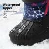 imageDREAM PAIRS Boys ampamp Girls Mid Calf WaterResistant Winter Snow Boots for ToddlerLittleBig KidNavyFuchsia