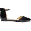 imageDREAM PAIRS Flapointed Womens Casual DOrsay Pointed Plain Ballet Comfort Soft Slip On Flats ShoesAll Black
