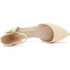 imageDREAM PAIRS Flapointed Womens Casual DOrsay Pointed Plain Ballet Comfort Soft Slip On Flats ShoesAll Nude