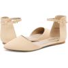 imageDREAM PAIRS Flapointed Womens Casual DOrsay Pointed Plain Ballet Comfort Soft Slip On Flats ShoesAll Nude