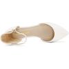 imageDREAM PAIRS Flapointed Womens Casual DOrsay Pointed Plain Ballet Comfort Soft Slip On Flats ShoesAll White