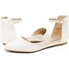 imageDREAM PAIRS Flapointed Womens Casual DOrsay Pointed Plain Ballet Comfort Soft Slip On Flats ShoesAll White