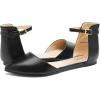 imageDREAM PAIRS Flapointed Womens Casual DOrsay Pointed Plain Ballet Comfort Soft Slip On Flats ShoesAnkleblackpu
