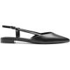 imageDREAM PAIRS Slingback Flats for Women PointedToe Elegant Womens Ballet Flats with Buckle Strap Classic Low Heel Dress Shoes for Casual Work Office PartyAll Blackpu