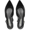 imageDREAM PAIRS Slingback Flats for Women PointedToe Elegant Womens Ballet Flats with Buckle Strap Classic Low Heel Dress Shoes for Casual Work Office PartyAll Blackpu