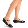 imageDREAM PAIRS Womens Ballet Flats Mary Jane Shoes Round Toe Comfortable Dressy Casual Slipon Work Daily Soft Flat ShoesBlackpat