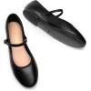 imageDREAM PAIRS Womens Ballet Flats Mary Jane Shoes Round Toe Comfortable Dressy Casual Slipon Work Daily Soft Flat ShoesBlackpu