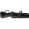 imageDREAM PAIRS Womens Ballet Flats Mary Jane Shoes Round Toe Comfortable Dressy Casual Slipon Work Daily Soft Flat ShoesBlackpu