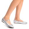 imageDREAM PAIRS Womens Ballet Flats Mary Jane Shoes Round Toe Comfortable Dressy Casual Slipon Work Daily Soft Flat ShoesSilverpu
