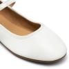imageDREAM PAIRS Womens Ballet Flats Mary Jane Shoes Round Toe Comfortable Dressy Casual Slipon Work Daily Soft Flat ShoesWhitepu