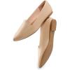 imageDREAM PAIRS Womens Flats Pointed Toe SlipOn Dressy Flat Shoes Comfortable Business Casual Dress Shoes for Office WorkNude