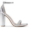 imageDREAM PAIRS Womens HiChunk High Heel Pump SandalsSilver
