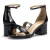 imageDREAM PAIRS Womens LowChunk Low Heel Pump SandalBlack