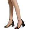 imageDREAM PAIRS Womens LowChunk Low Heel Pump SandalBlack