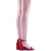 imageDREAM PAIRS Womens LowChunk Low Heel Pump SandalRedSuede