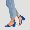 imageDREAM PAIRS Womens LowChunk Low Heel Pump SandalRoyalBlue