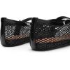 imageDREAM PAIRS Womens Mesh Ballet Flats Dressy Round Toe Comfortable Mary Jane Flat Shoes with Buckle StrapBlack