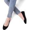 imageDREAM PAIRS Womens SoleSimple Ballerina Walking Flats ShoesBlackNubuck