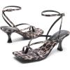 imageDREAM PAIRS Womens kitten Low Strappy Lace Up Heels Open Square Toe Thong Ankle Strap Heels Sexy Fashion Comfort Dress Shoes Party Sylvestra Pumps Heeled SandalsLeopard