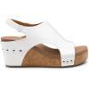 imageDREAM PAIRS Womens Platform Wedge Sandals Comfortable PeepToe Cork Casual ampamp Dressy Summer Lightweight Shoes for All Day WearWhite