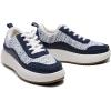 imageDREAM PAIRS Women Chunky City Tweed Comfortable Casual Platform Fashion SneakerNavy