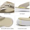 imageDREAM PAIRS Womens Arch Support Flip Flops Comfortable Thong SandalsBeige