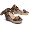 imageDREAM PAIRS Womens Open Toe Espadrilles Wedges Tie Lace Up Cute Ankle Strap Platform Sandals Dressy ShoesLeopardsuede