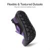 imageDREAM PAIRS Boys Girls Shoes Kids Slip on Tennis EZOns MightyMovers Running Athletic Barefoot Zero Drop Sports SneakersDark Purple
