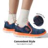 imageDREAM PAIRS Boys Girls Shoes Kids Slip on Tennis EZOns MightyMovers Running Athletic Barefoot Zero Drop Sports SneakersNavyOrange